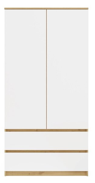 TP Living Šatní skříň MALWA I 90 cm dub artisan/bílá