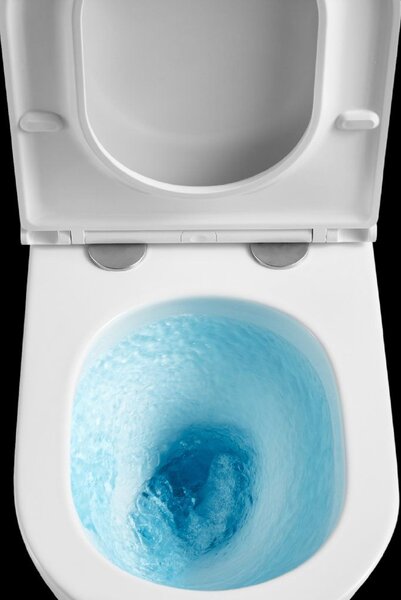 Invena Glamour, závěsná WC mísa se Swirlflush 495x365x363 mm + toaletní sedátko s pomalým zavíráním, bílá, INV-CE-92-001-L