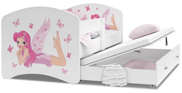 Dětská postel LUCKY P2 200x90 s přistýlkou VÍLA