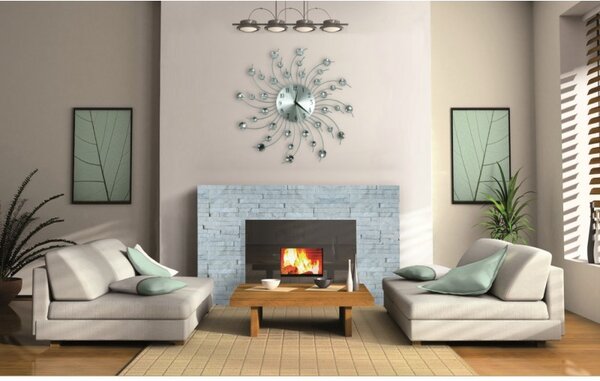 TZB Designové nástěnné hodiny Cristal Cloud - 50 cm