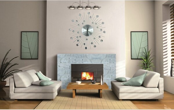 TZB Designové nástěnné hodiny Cristal Moon - 50 cm