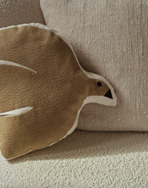 Ferm Living Polštář Swif Bird Cushion, silver fern