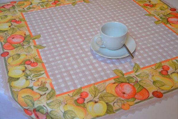 Olzatex ubrus Ovoce hnědý 75x75