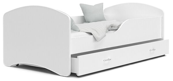 Dětská postel IGOR 80x160 cm v bílé barvě se šuplíkem