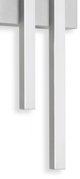 Telefunken - LED Venkovní nástěnné svítidlo 2xLED/4W/230V IP44 stříbrná