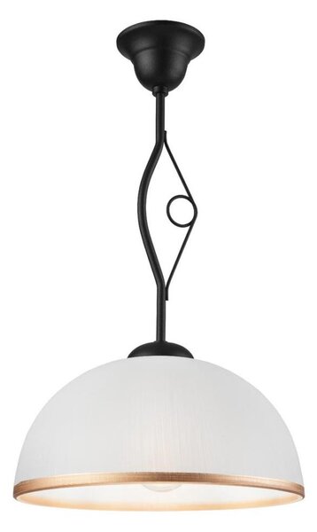 Lustr na tyči RETRO 1xE27/60W/230V černá matná