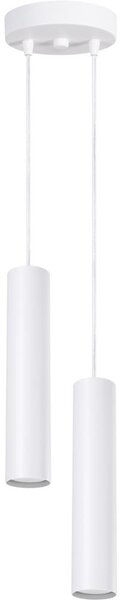 Sollux SL.1868 - Lustr na lanku LAGOS 2xGU10/10W/230V bílá