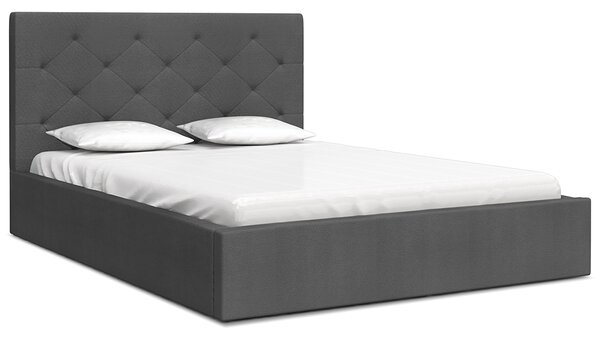 Luxusní postel MAOMA 180x200 s kovovým zdvižným roštem GRAFIT