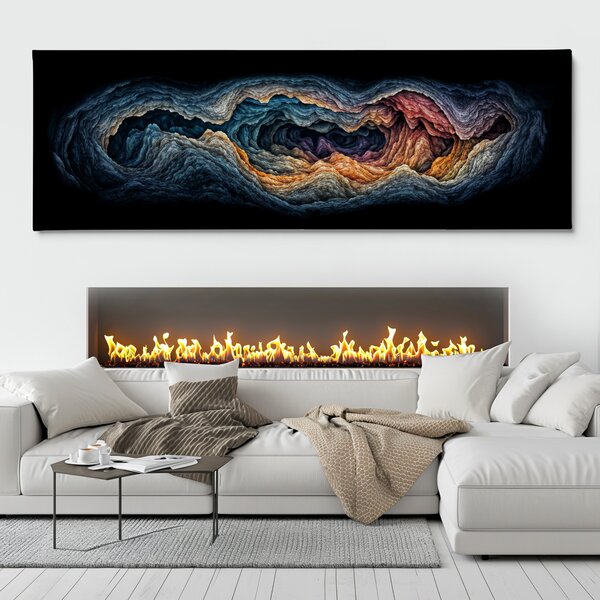 Obraz na plátně - Do temných hlubin FeelHappy.cz Velikost obrazu (šířka x výška): 60 x 20 cm