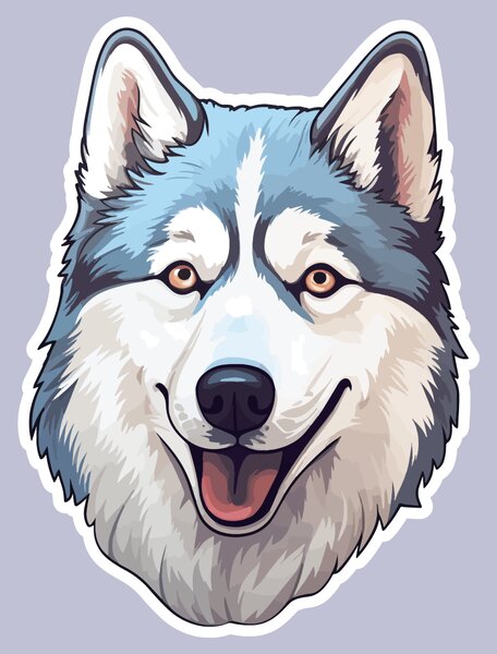 PIPPER. Nálepka Husky Velikost: 60cm