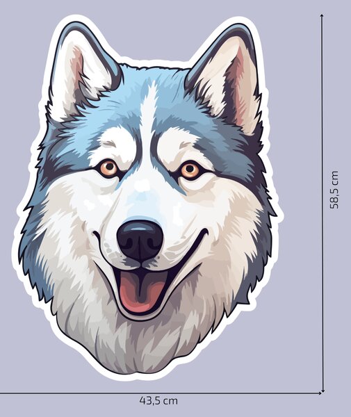 PIPPER. Nálepka Husky Velikost: 60cm