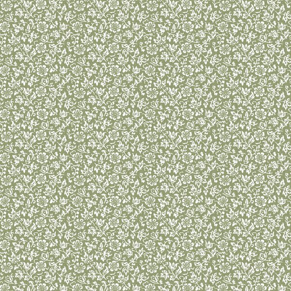 Bílo-zelená vliesová květinová tapeta na zeď, 121077, Laura Ashley 3