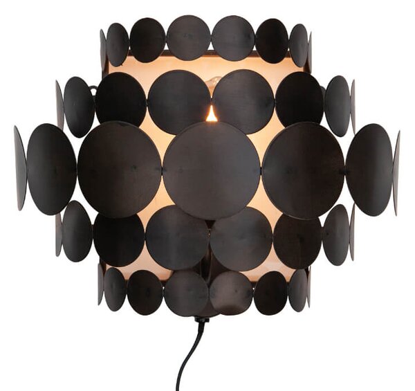 NÁSTĚNNÁ LAMPA KAKI ČERNÁ