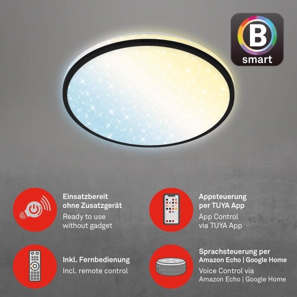 Brilo - LED Stmívatelné stropní svítidlo STARRY SKY LED/24W/230V Wi-Fi Tuya+ DO