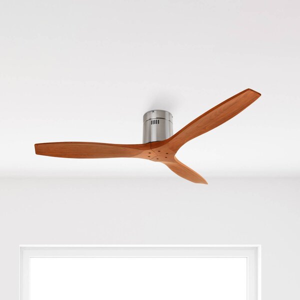 LEDS-C4 Stropní ventilátor Stem s dřevěnými lopatkami, dřevo tmavé, Tmavé dřevo, Obývací pokoj / jídelna, Dřevo, Moderní