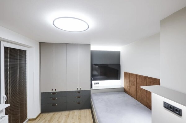 Palnas Smart stropní LED svítidlo HELA, ø 40 cm, 3000-4000K Barva: Černá, Stmívání, řízení: ON/OFF (bez stmívání)