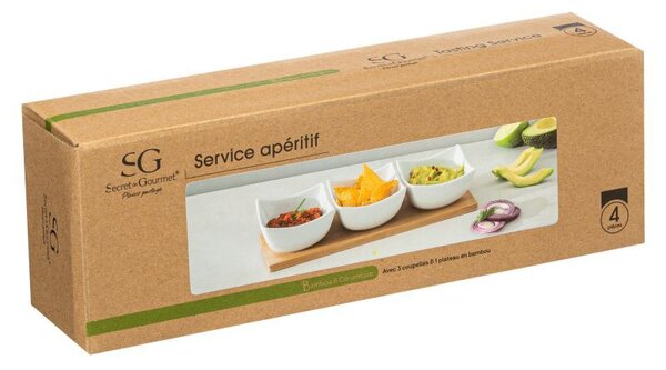 Porcelánová servírovací miska Trio 30x10x6 cm sada 3ks