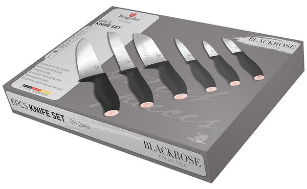 Sada nožů s dárkovou krabičkou 7 ks Black Rose Collection