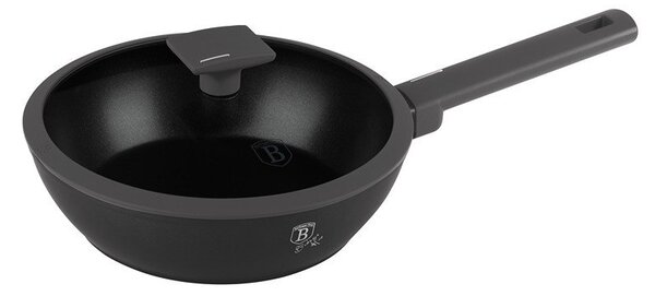 Pánev hluboká s titanovým povrchem a poklicí 24 cm Antracit Collection