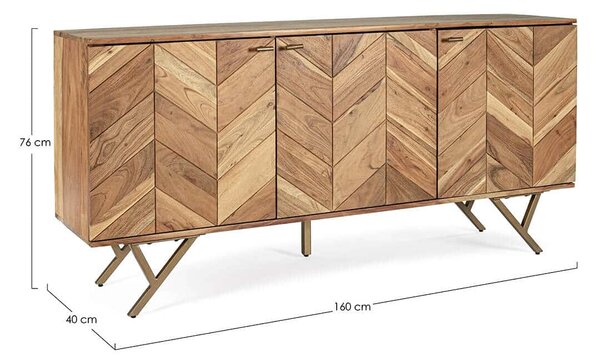 Komoda raida 3 dveře 160 x 76 cm