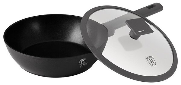 Pánev hluboká s titanovým povrchem a poklicí 24 cm Antracit Collection