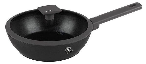 Pánev hluboká s titanovým povrchem a poklicí 24 cm Antracit Collection