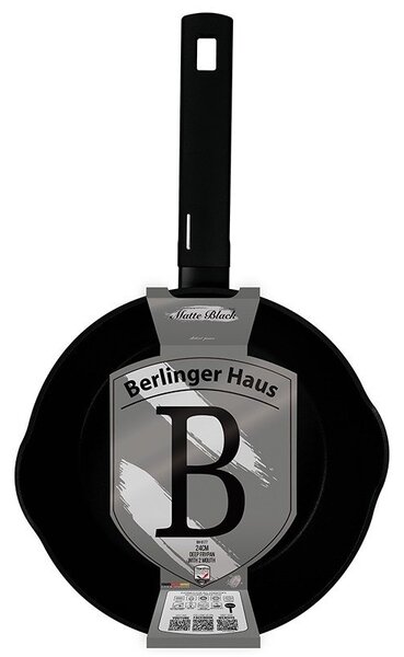Pánev hluboká s titanovým povrchem 24 cm Matte Black Collection