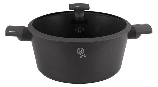 Kastrol s titanovým povrchem a poklicí 28 cm Antracit Collection