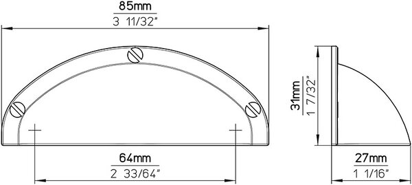 Siro úchytka ALENA 64 mm