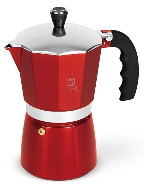 Konvice na espresso 9 šálků Burgundy Metallic Line