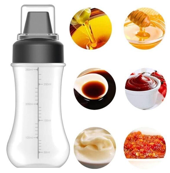 Dávkovač na omáčky průhledný 300 ml
