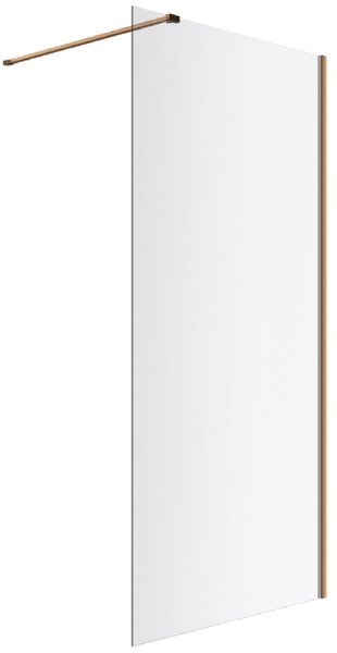 Excellent Vidoq sprchová zástěna walk-in 100 cm měděná kartáčovaný/průhledné sklo KAEX.1506.1000.LP.CB