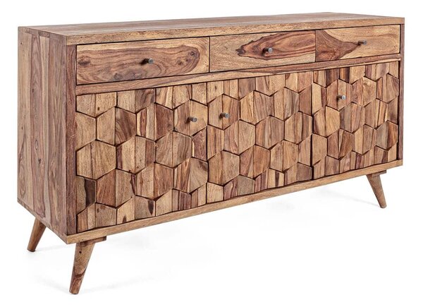 Příborník kant 3 dveře - 3 zásuvky 132 x 77 cm