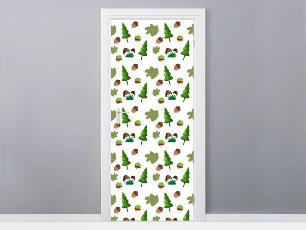 Fototapeta na dveře Stromy a lesní plody Materiál: Samolepící, Rozměry: 95 x 205 cm