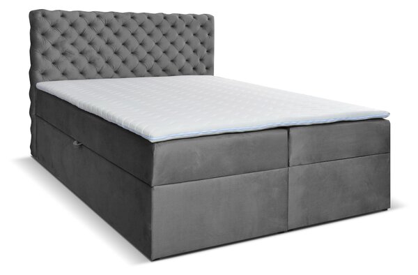 Kontinentální postel 120 cm Orimis (šedá). 1033233