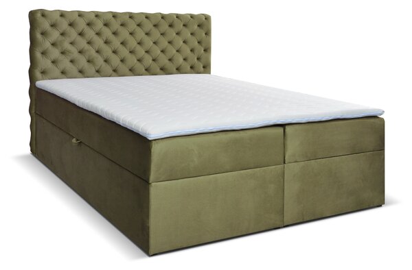 Kontinentální postel 120 cm Orimis (zelená). 1033243