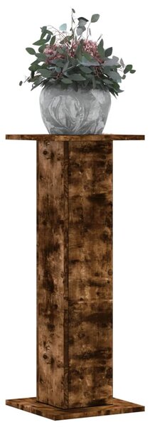 Stojany na rostliny 2 ks kouřový dub 30 x 30 x 80 cm kompozit