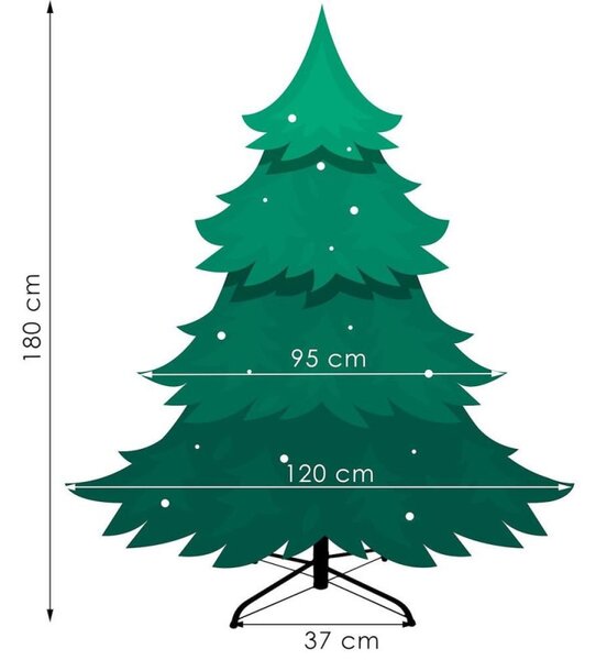 Vánoční stromek Smrk Premium přírodní 180 cm