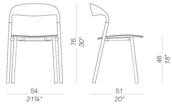 La Palma designové jídelní židle Hawi