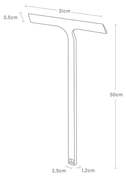 Černá silikonová stěrka na sklo Yamazaki Tower