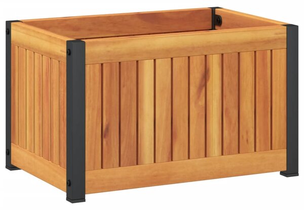 Zahradní truhlík 45x30x27,5 cm masivní akáciové dřevo a ocel