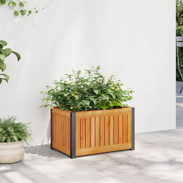 Zahradní truhlík 45x30x27,5 cm masivní akáciové dřevo a ocel