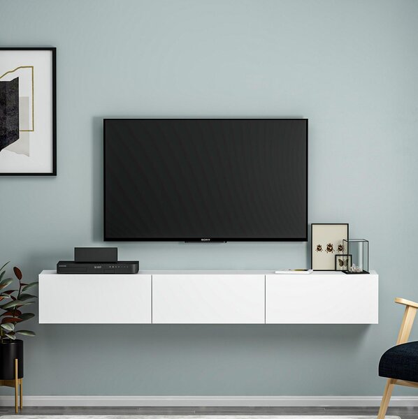 TV stolek/skříňka Tessa (bílá). Akce -25%