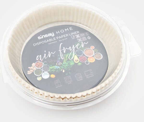 Sinsay - Papírové formy do air fryeru 100 pack - bílá