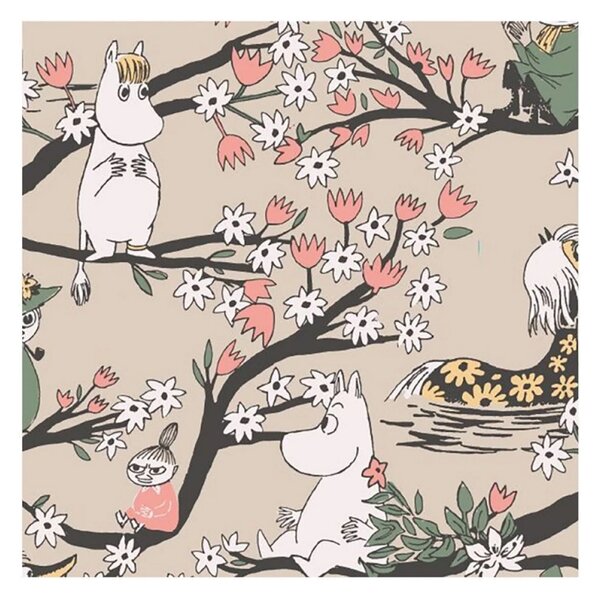 Havi Ubrousky Moomin Falls in Love 33x33cm, 20ks / pískové