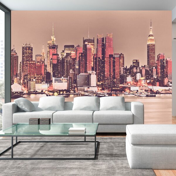 Fototapeta - NY - panorama středního Manhattanu 200x140