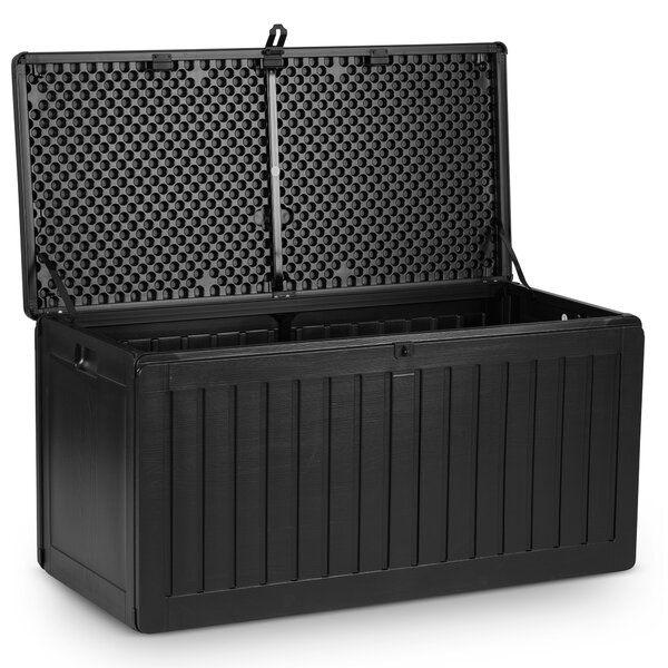 Zahradní úložný box plast 270 l černý