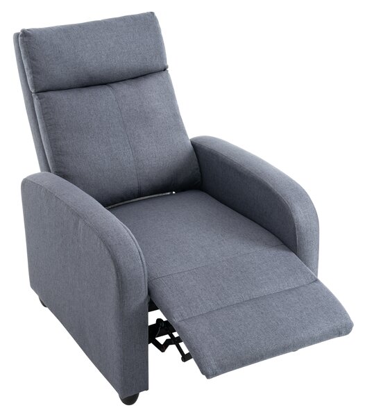 KONDELA Relaxační křeslo, šedá, KRESO NEW