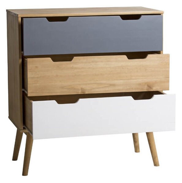 Komoda cusco 82 x 80 šedobílá