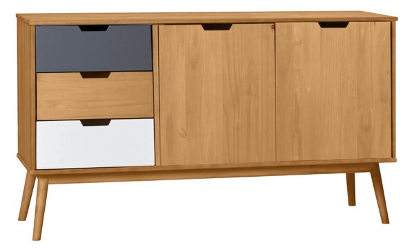 Komoda cusco 80 x 140 šedobílá